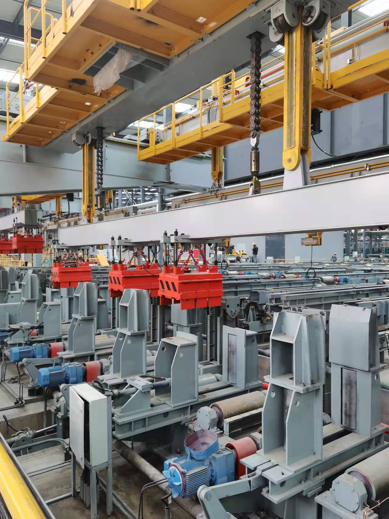 千豪吊型材,鋼軌自動化生產線用電永磁鐵吊具