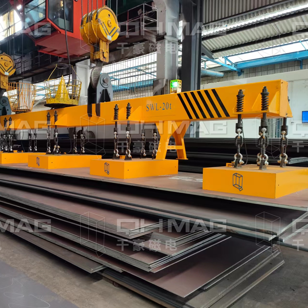 千豪吊鋼板電永磁吊具，鋼板吊具，電永磁吊具，磁力吊具