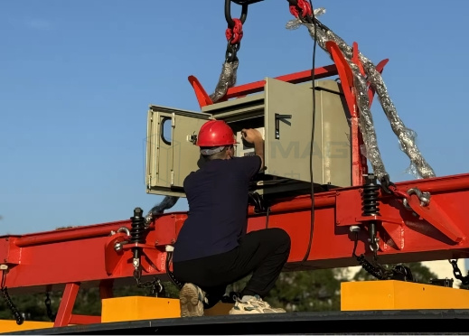 千豪起重電永磁鐵安裝調試