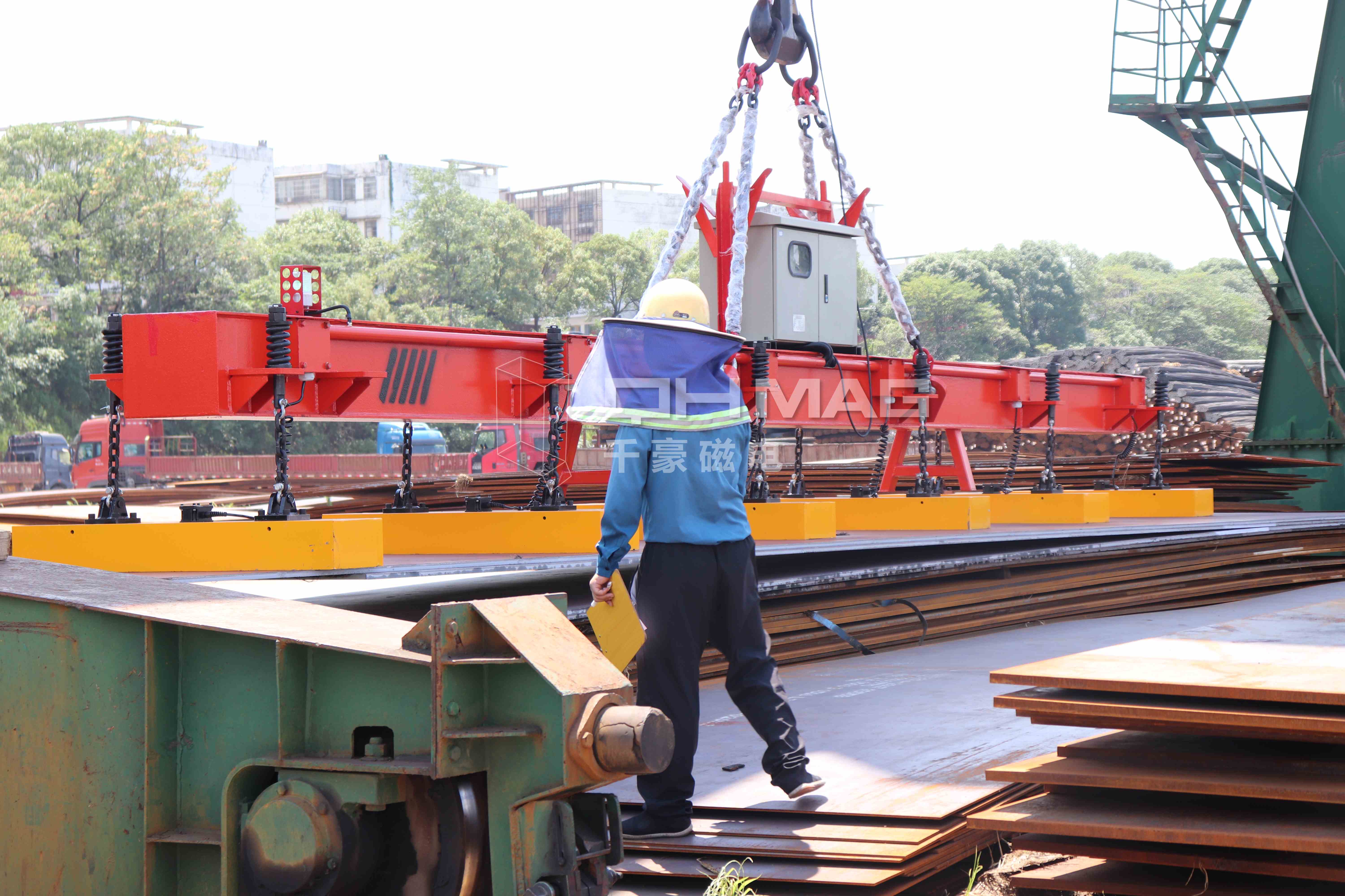 千豪鋼板電永磁吊具，起重電永磁鐵